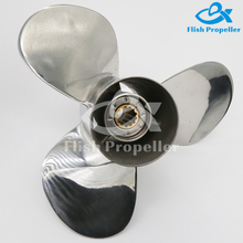 35-60HP Stainless Steel 11 1/4 × 14 Outboard Propeller for Honda 59133-ZV5-014AH 13 Teeth Right